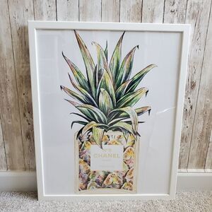 Wall framed picture poster coconut CHANEL N°5
